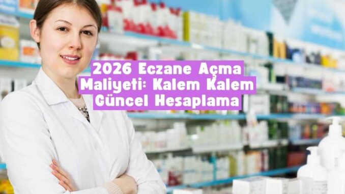 eczane açma maliyeti 2026