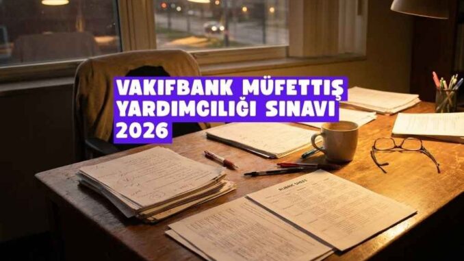 Vakıfbank Müfettiş Yardımcılığı Sınavı 2026